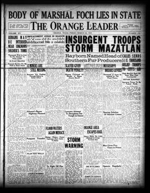 Primary view of The Orange Leader (Orange, Tex.), Vol. 15, No. 218, Ed. 1 Friday, March 22, 1929