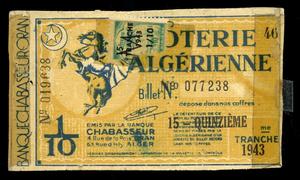 Primary view of object titled 'Noterie Algerienne'.