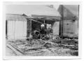 Primary view of [Photograph of Mrs. Hendrix Porch After Hurricane]