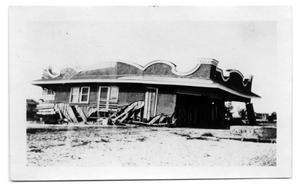 Primary view of object titled '[Photograph of Remains of Loyd's House After Hurricane]'.
