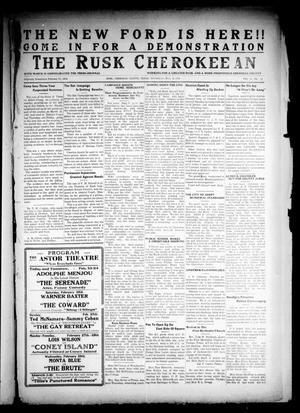 Primary view of object titled 'The Rusk Cherokeean (Rusk, Tex.), Vol. 9, No. 37, Ed. 1 Thursday, February 23, 1928'.