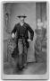 Photograph: [Unknown Man in sack suit with hat]