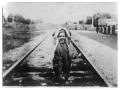 Thumbnail image of item number 1 in: '[Unidentified Child on Railroad Tracks]'.