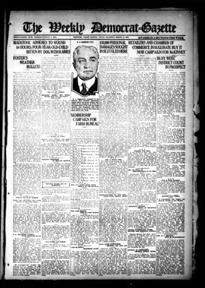 Primary view of object titled 'The Weekly Democrat-Gazette (McKinney, Tex.), Vol. 38, Ed. 1 Thursday, March 17, 1921'.