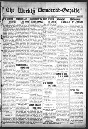 Primary view of object titled 'The Weekly Democrat-Gazette (McKinney, Tex.), Vol. 24, No. 20, Ed. 1 Thursday, June 27, 1907'.
