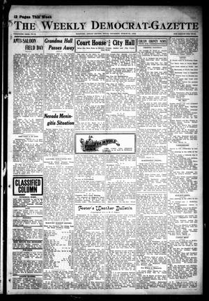 Primary view of object titled 'The Weekly Democrat-Gazette (McKinney, Tex.), Vol. 30, No. 8, Ed. 1 Thursday, March 21, 1912'.