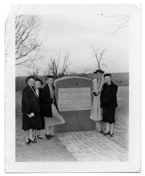 Primary view of object titled '[Dedication of Marker at the Site of the John Henninger Reagan Home]'.