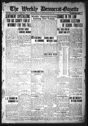 Primary view of object titled 'The Weekly Democrat-Gazette (McKinney, Tex.), Vol. 33, Ed. 1 Thursday, February 3, 1916'.