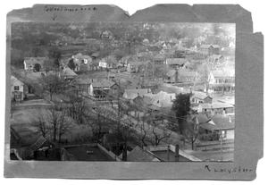 Primary view of object titled '[Aerial View of Lacy Street - Palestine]'.