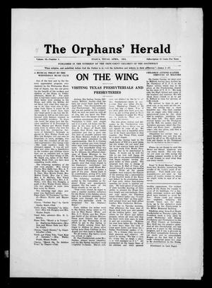 Primary view of object titled 'The Orphans' Herald (Itasca, Tex.), Vol. 16, No. 1, Ed. 1 Tuesday, April 1, 1924'.