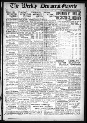 Primary view of object titled 'The Weekly Democrat-Gazette (McKinney, Tex.), Vol. 37, Ed. 1 Thursday, September 30, 1920'.