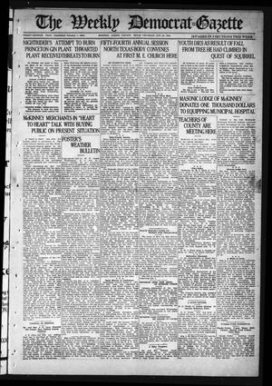 Primary view of object titled 'The Weekly Democrat-Gazette (McKinney, Tex.), Vol. 37, Ed. 1 Thursday, October 28, 1920'.