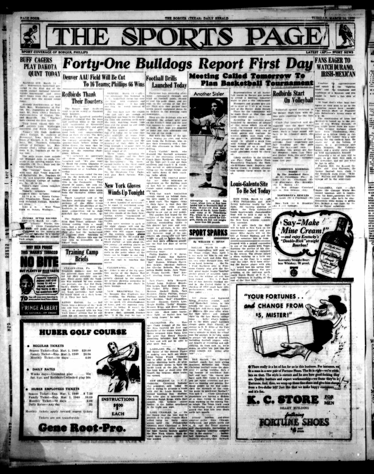 Borger Daily Herald (Borger, Tex.), Vol. 13, No. 96, Ed. 1 Tuesday, March 14, 1939
                                                
                                                    [Sequence #]: 4 of 6
                                                