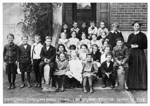 Primary view of object titled '[Third Ward School - First Grade Class]'.