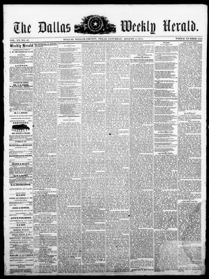 Primary view of object titled 'The Dallas Weekly Herald. (Dallas, Tex.), Vol. 20, No. 46, Ed. 1 Saturday, August 2, 1873'.