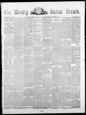 Primary view of object titled 'The Dallas Weekly Herald. (Dallas, Tex.), Vol. 22, No. 4, Ed. 1 Saturday, October 10, 1874'.