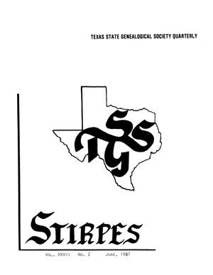 Primary view of Stirpes, Volume 27, Number 2, June 1987