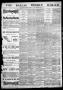 Primary view of The Dallas Weekly Herald. (Dallas, Tex.), Vol. 30, No. 52, Ed. 1 Thursday, February 21, 1884
