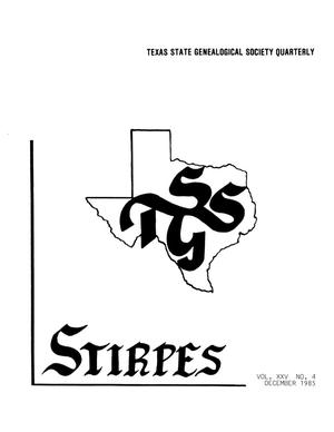 Primary view of object titled 'Stirpes, Volume 25, Number 4, December 1985'.