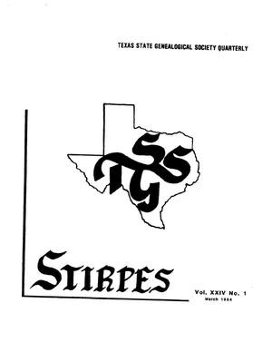 Primary view of object titled 'Stirpes, Volume 24, Number 1, March 1984'.