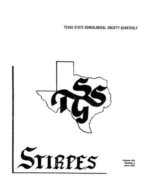 Primary view of object titled 'Stirpes, Volume 21, Number 2, June 1981'.