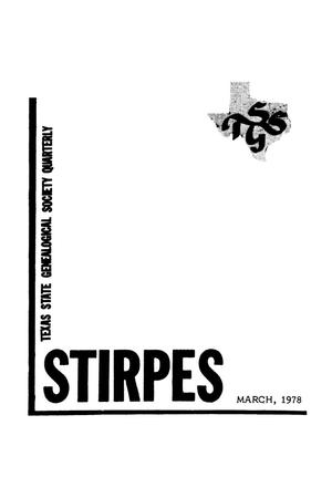 Primary view of object titled 'Stirpes, Volume 18, Number 1, March 1978'.