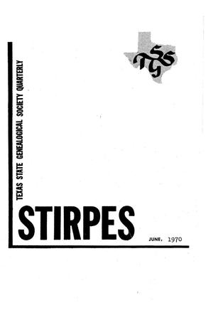 Primary view of object titled 'Stirpes, Volume 10, Number 2, June 1970'.