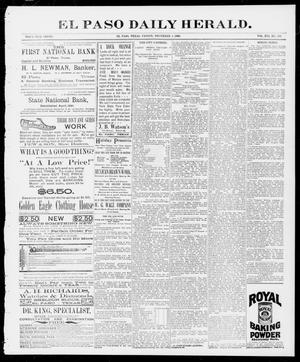 Primary view of object titled 'El Paso Daily Herald. (El Paso, Tex.), Vol. 16, No. 218, Ed. 1 Friday, December 4, 1896'.