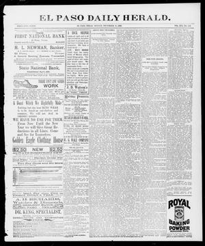 Primary view of object titled 'El Paso Daily Herald. (El Paso, Tex.), Vol. 16, No. 226, Ed. 1 Monday, December 14, 1896'.