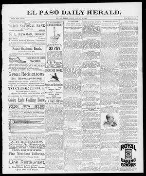 Primary view of object titled 'El Paso Daily Herald. (El Paso, Tex.), Vol. 17, No. 18, Ed. 1 Friday, January 22, 1897'.