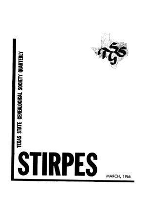 Primary view of object titled 'Stirpes, Volume 6, Number 1, March 1966'.
