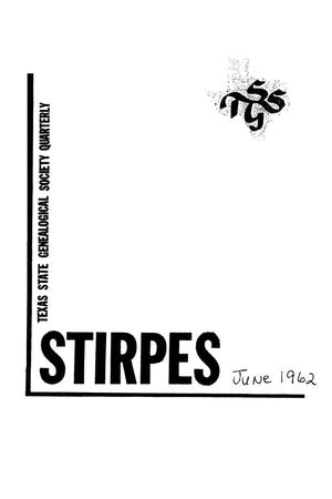 Primary view of object titled 'Stirpes, Volume 2, Number 2, June 1962'.