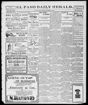 Primary view of object titled 'El Paso Daily Herald. (El Paso, Tex.), Vol. 17, No. 272, Ed. 1 Monday, November 15, 1897'.