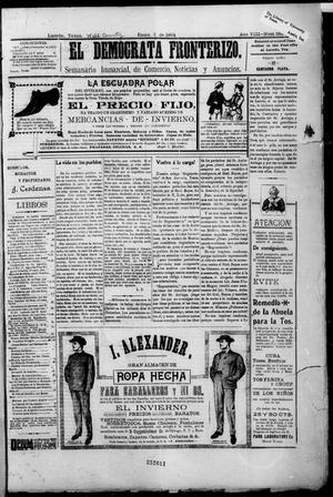 Primary view of object titled 'El Democrata Fronterizo. (Laredo, Tex.), Vol. 8, No. 382, Ed. 1 Thursday, January 7, 1904'.
