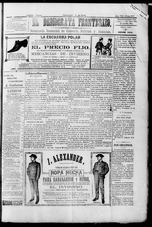 Primary view of object titled 'El Democrata Fronterizo. (Laredo, Tex.), Vol. 7, No. 377, Ed. 1 Saturday, December 3, 1904'.