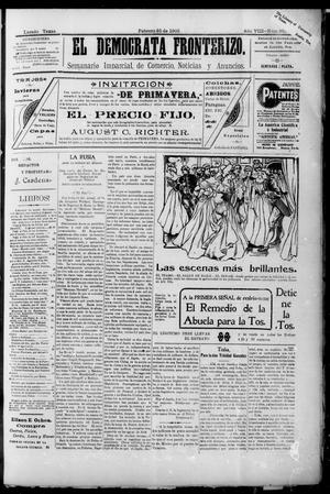 Primary view of object titled 'El Democrata Fronterizo. (Laredo, Tex.), Vol. 8, No. 390, Ed. 1 Saturday, February 25, 1905'.