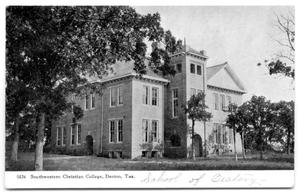 Primary view of object titled 'Southwestern Christian College, Denton, Tex.'.