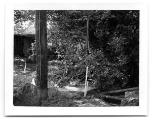 Primary view of object titled '[Water line being repaired on Sherman Drive]'.