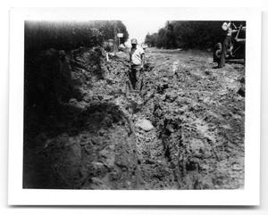 Primary view of object titled '[Water line on Sherman Drive]'.