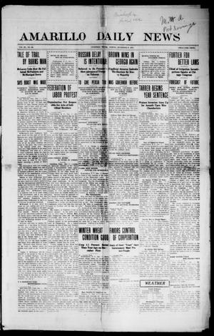 Primary view of object titled 'Amarillo Daily News (Amarillo, Tex.), Vol. 3, No. 30, Ed. 1 Friday, December 8, 1911'.