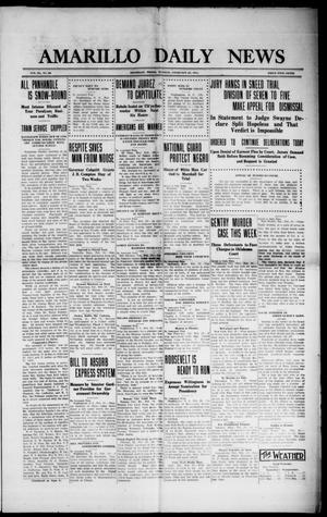 Primary view of object titled 'Amarillo Daily News (Amarillo, Tex.), Vol. 3, No. 99, Ed. 1 Tuesday, February 27, 1912'.