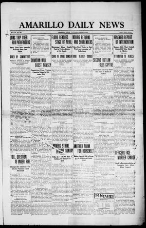 Primary view of object titled 'Amarillo Daily News (Amarillo, Tex.), Vol. 3, No. 127, Ed. 1 Saturday, March 30, 1912'.