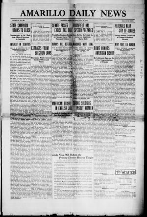 Primary view of object titled 'Amarillo Daily News (Amarillo, Tex.), Vol. 3, No. 229, Ed. 1 Saturday, July 27, 1912'.