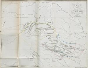 Primary view of object titled 'Map of the Northwestern Part of Texas Received from the General Land Office in 1845'.