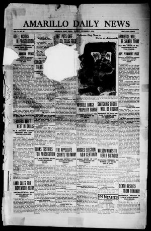 Primary view of object titled 'Amarillo Daily News (Amarillo, Tex.), Vol. 4, No. 25, Ed. 1 Sunday, December 1, 1912'.