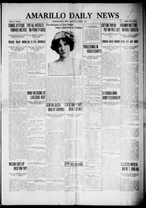 Primary view of object titled 'Amarillo Daily News (Amarillo, Tex.), Vol. 4, No. 203, Ed. 1 Saturday, June 28, 1913'.