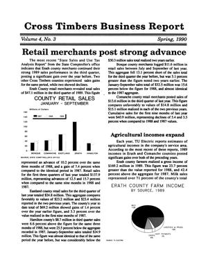 Primary view of object titled 'Cross Timbers Business Report, Volume 4, Number 3, Spring 1990'.
