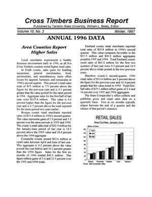 Primary view of object titled 'Cross Timbers Business Report, Volume 10, Number 2, Winter 1997'.