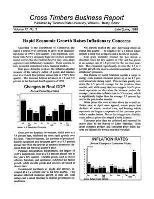 Primary view of object titled 'Cross Timbers Business Report, Volume 12, Number 3, Spring 1999'.