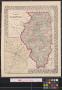 Map: County map of the state of Illinois.